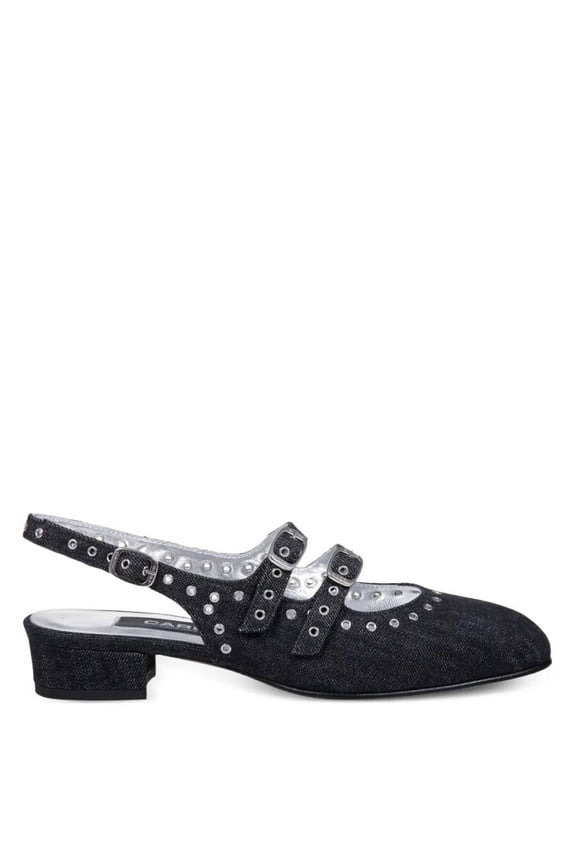 Female Sling Back Queen - Denim - Black Black Sizes EU 34-50 2/3