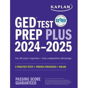 Pre-Owned GED Test Prep Plus 2024-2025: Includes a Diagnostic Pretest, 2 Full Length Practice Tests, 1000+ Practice Questions, and 60+ Online Videos (Revised edition) (Paperback)