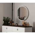 thumbnail image 1 of Carena Gray Round Mirror, 1 of 5