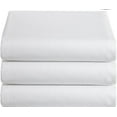 Careoutfit Classic Cotton Twin Size Flat Bed Sheets, 3 Pack, Hotel