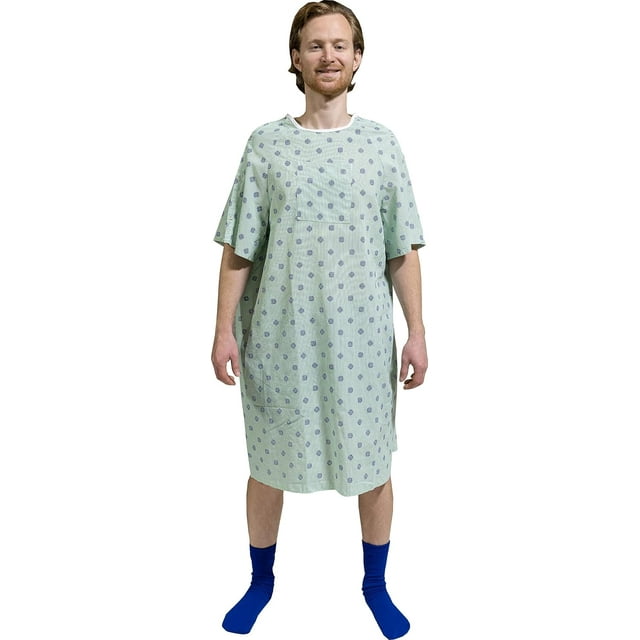 Careoutfit Hospital Gown IV One Size Fits All (Small 2XL) Tie