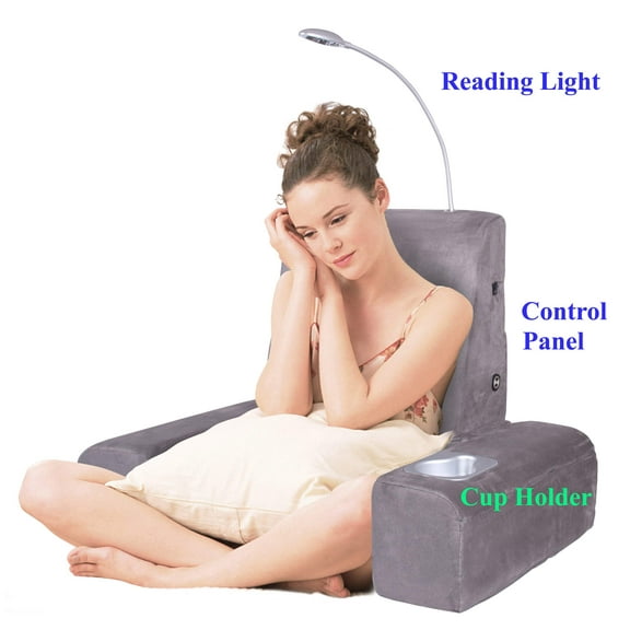 Carepeutic Backrest Bed Lounger with Heated Shiatsu Massage