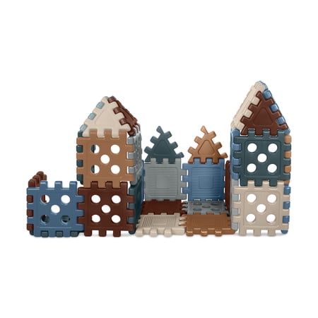 Careplay Oversized Waffle Grid Building Blocks Set, Neutral Color Scheme, Easy-to-Use Building Toys for Toddlers and Kids, 32 Piece Set, Ages 18 Months to 5 Years, 10 Year Assurance price history and forecast - CarePlay C5132