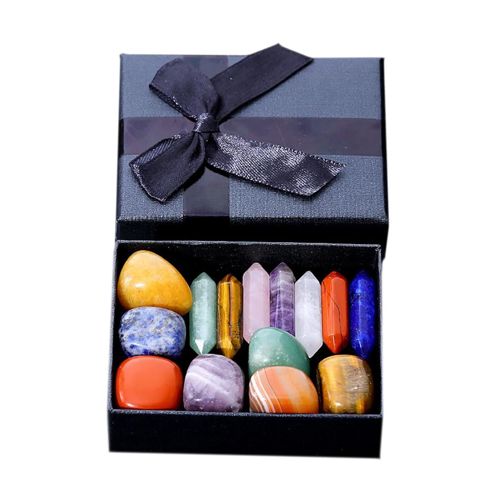 Careslong Chakra Stones Healing Crystal Set Real Crystals and Gemstones ...
