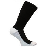 Caresox CS 0156-20 Leg Constriction Free Crew Compression Drystat Socks- Black - Small