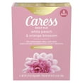 thumbnail image 1 of Caress Bar Soap for Women, Daily Silk White Peach & Orange Blossom for All Skin, 3.75 oz 8 Body Bath Bars, 1 of 6