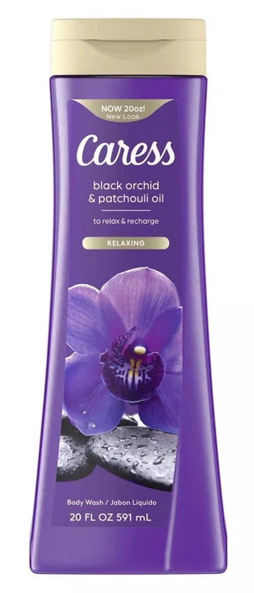 Caress Body Wash for Women, Black Orchid and Patchouli Oil, 20 oz - 3 Pack