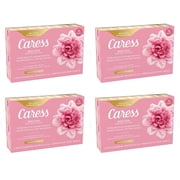 Caress Daily Silk Floral Oil Bar Soap White Peach & Orange Blossom Scent 64 Bars