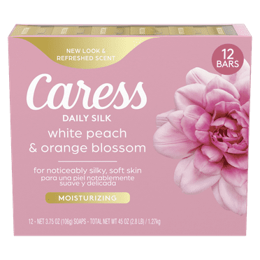 Caress Daily Silk Beauty Bar Soap for Dry Skin 3.75 oz 12 Bars