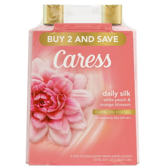 Caress Hydrating Body Wash Daily Silk 18 oz 2 Pack