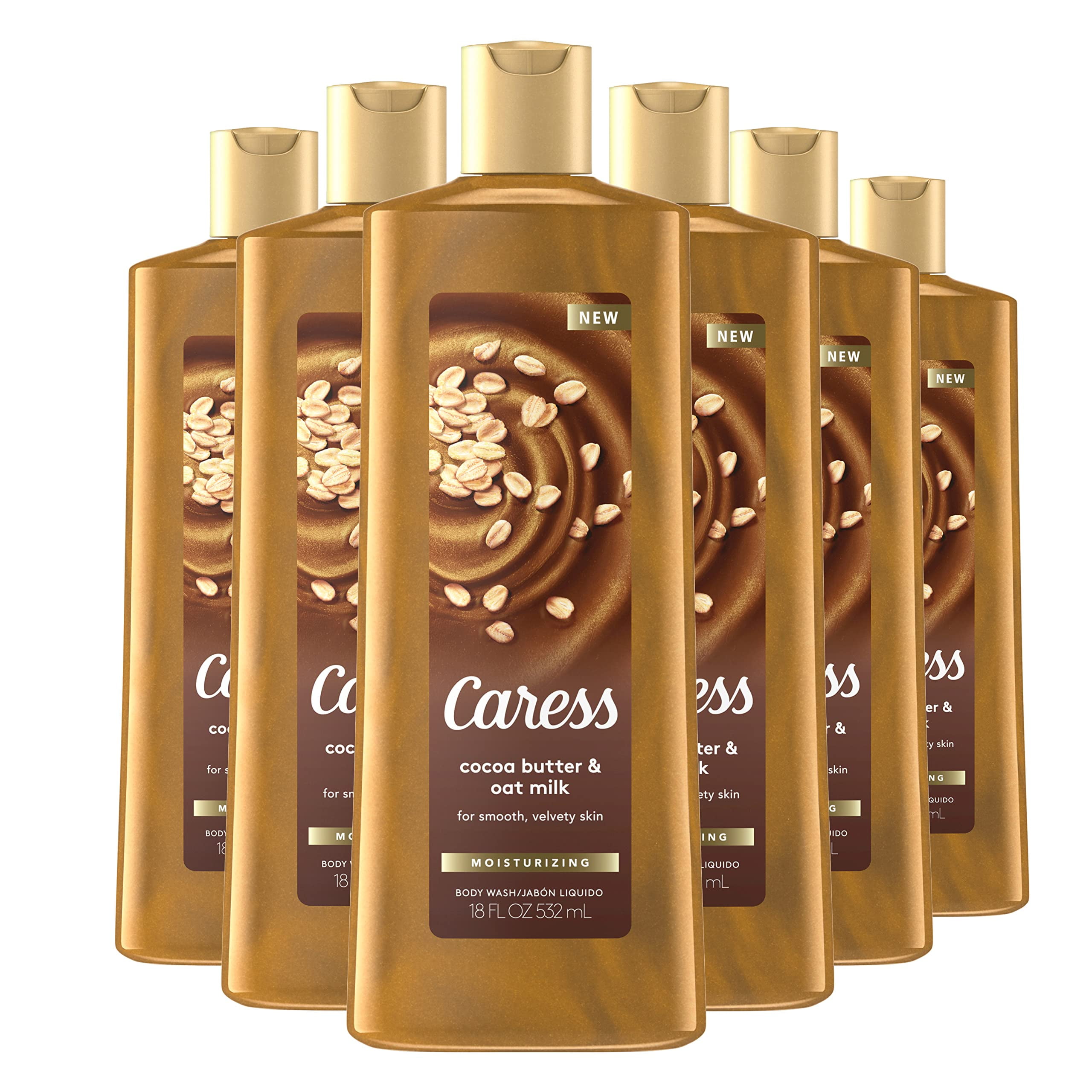 Caress Moisturizing Body Wash For Dry Skin Cocoa Butter and Oat Milk