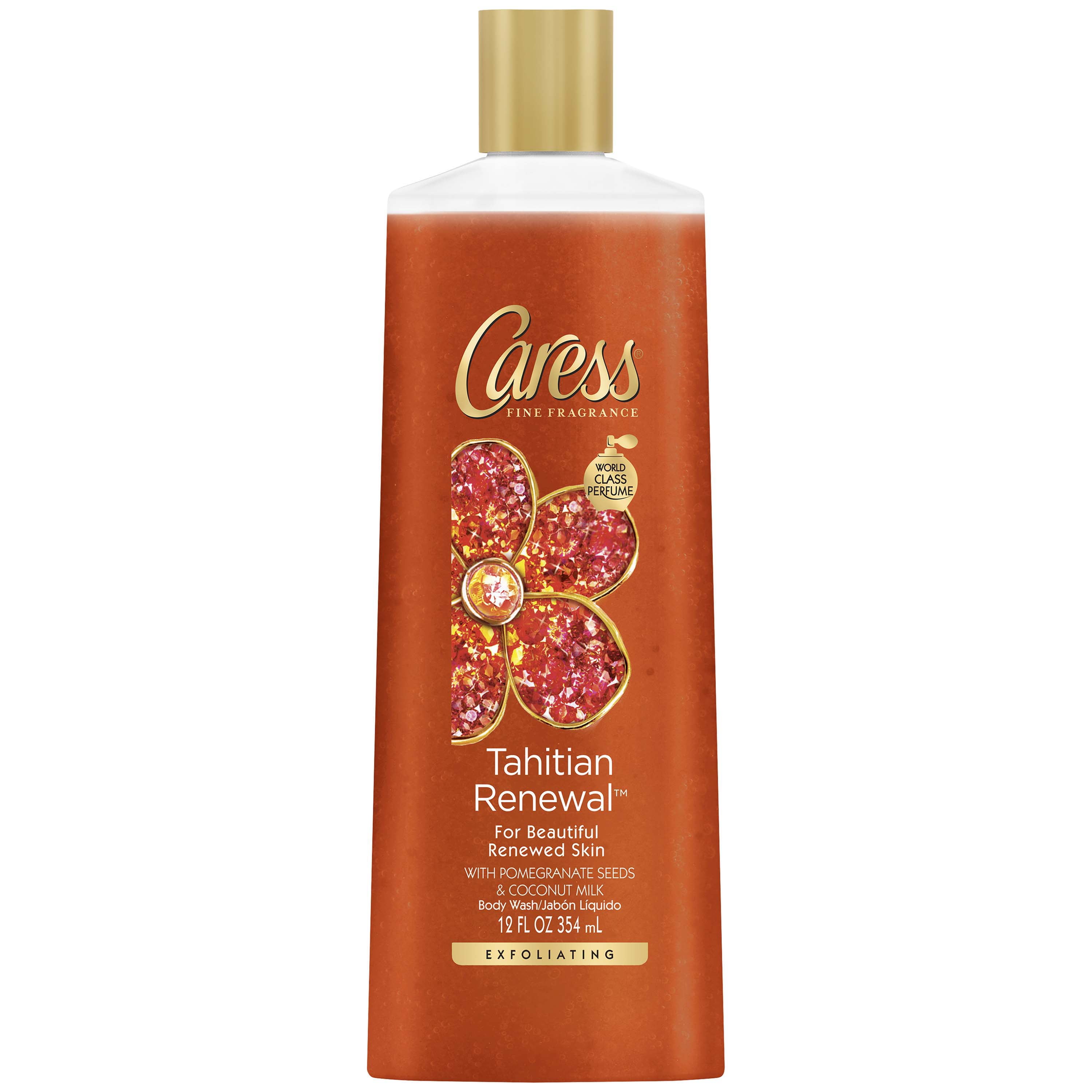 Caress Tahitian Renewal Exfoliating Body Wash, 12 oz