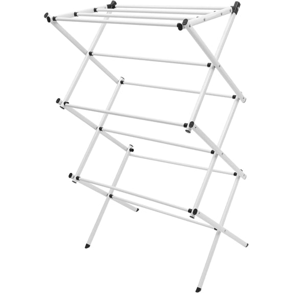 Carestrong Foldable Portable Clothes Drying Rack for Indoor Air Drying, Collapsible Design, 14.5" D x 29.5" W x 41.8" H, White