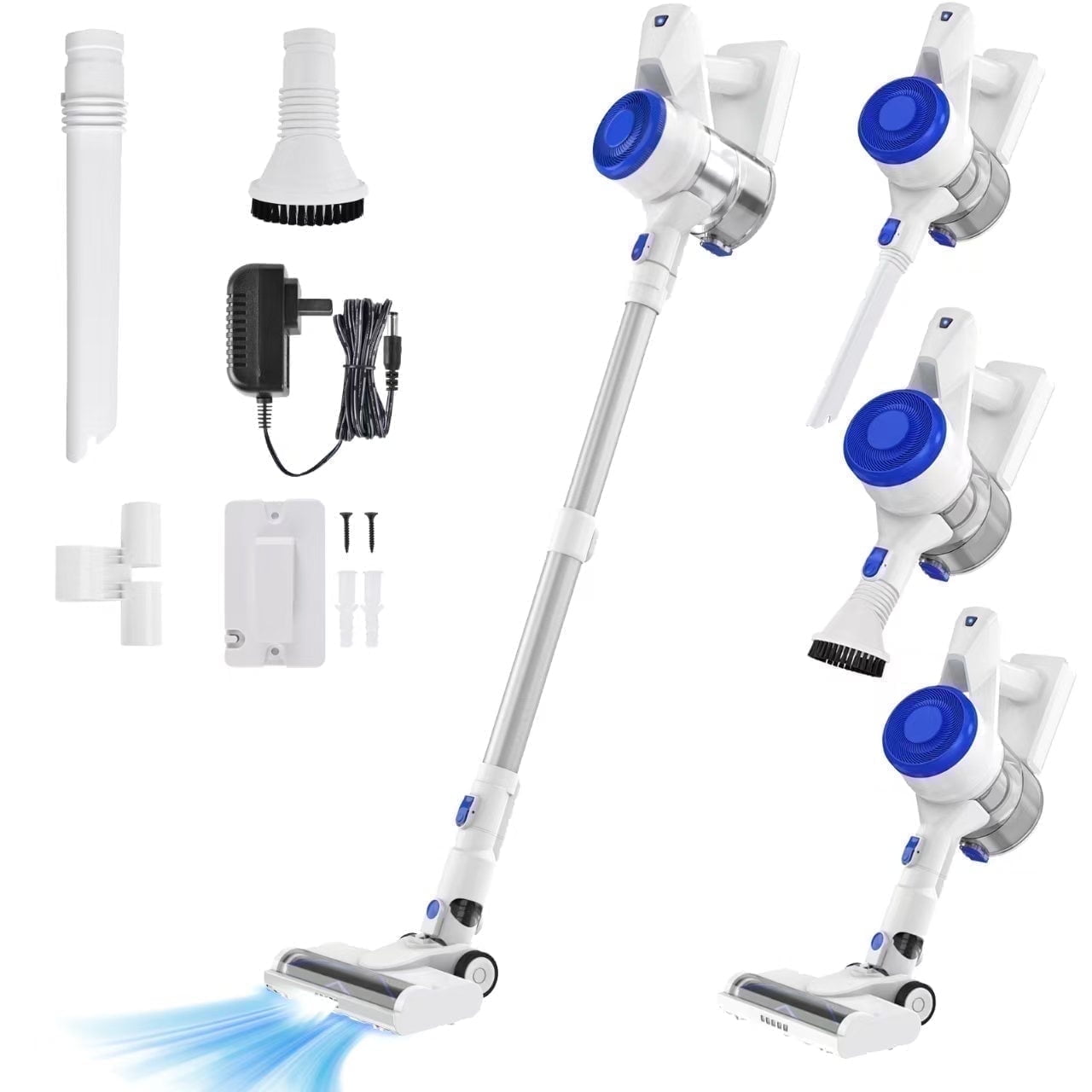 CareVac Cordless Stick Vacuum Cleaner Lightweight for Carpet Hard Floor Pet Hair