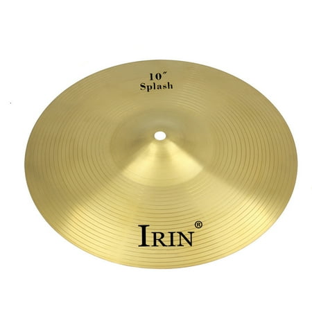 Carevas 10" Brass Alloy Crash Ride Hi-Hat Cymbal for Drum Set