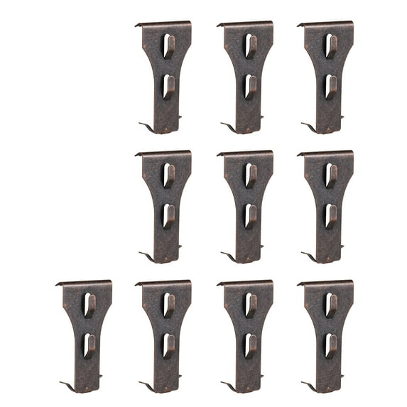 Carevas 10 PCS Brick Hook Clip Outdoor Hanging Hooks for 60-70mm Brick in Height No Drilling Sliding Brick Hanger Clips for Festival Birthday Decoration