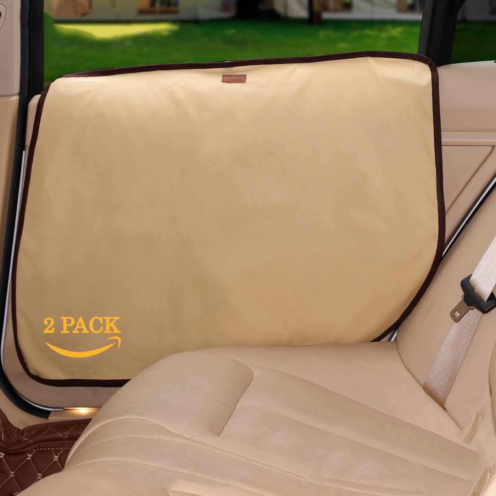 Carevas 2 Pack Dog Car Door Protector Waterproof Car Door Cover Scratch Vehicle Door Protector Guard for Car Doors Dogs Claws Travel Back Window Nails Scratching Covers Walmart