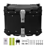 Carevas 45L Motorcycle Rear Trunk,Durable Aluminum Alloy Luggage Case with Quick Release, Waterproof Motorbike Tail Storage Box with Built,Ideal for Storing Riding Equipment