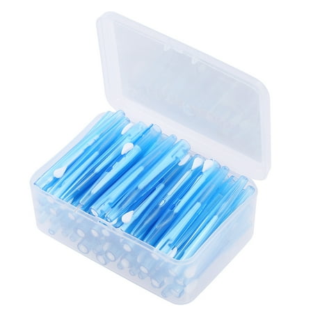 Carevas 60PcsBox Floss Picks Refill Inter- Brush Stick Toothpick Flosser for Oral Deep Health Care
