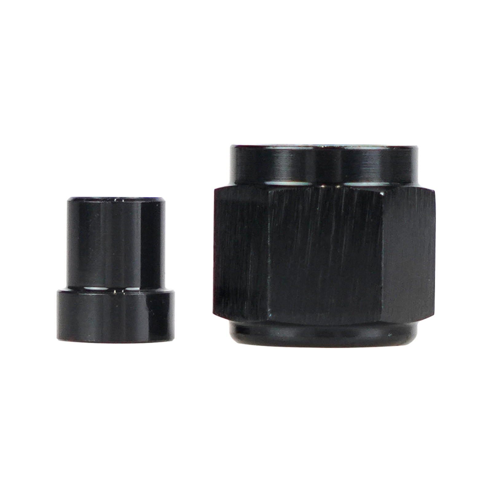 Carevas Aluminum Hardline Fitting, 10 AN Female Tube Nut and Sleeve for