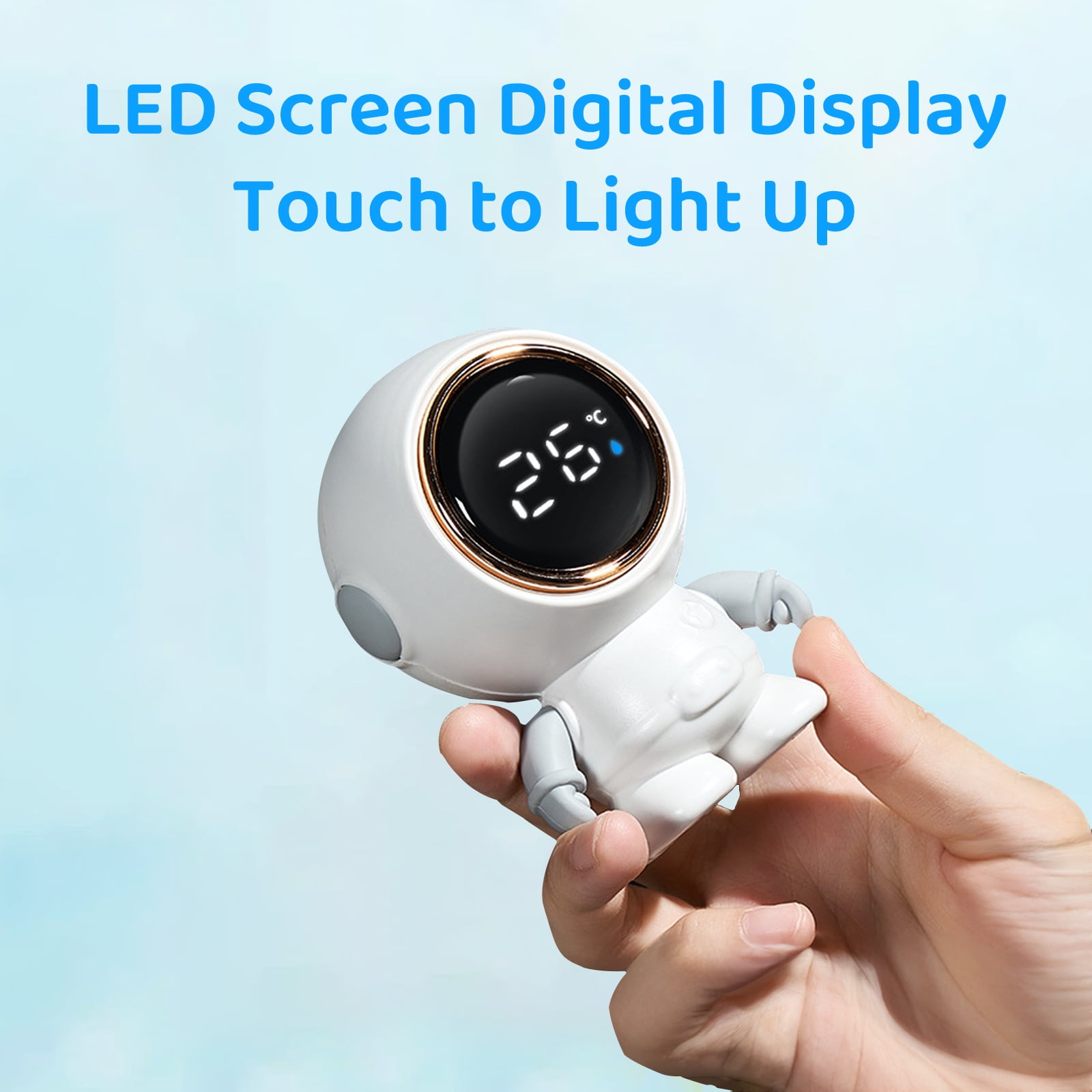 Carevas Baby Bath Thermometer Toy IP65 Waterproof Astronaut Water