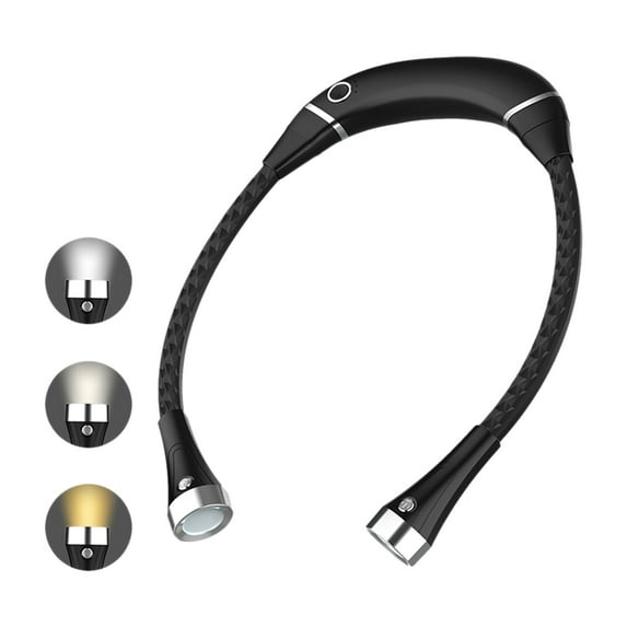 Carevas Bookmark light,Neck USB Hand-Free Neck LED Book 3 Modes LED Book 3 Neck LED Crochet 3 Modes Neck YALIYA USB Re able Leeofty QINQUAN Re able LED