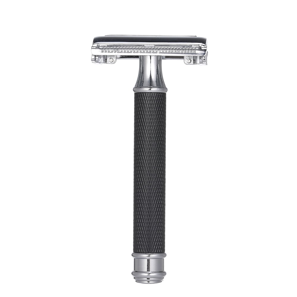Carevas Double Edge Safety Razor Butterfly Open Mens Shaving Razor Manual Shaver for Men Face Cleaning
