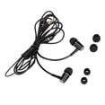 thumbnail image 1 of Carevas FC12 Stereo Music Headset Air Tube 3.5mm -radiation Earphone In-ear Headphone Radiation Free Noise Reduction Line Control with Mic Black for Smart Phones Desktop Notebook Tablet PC, 1 of 6