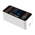 thumbnail image 1 of Carevas Fast USB with QC3.0 Port 40W Charging Station with 8 Charging Ports and Type-C Port LCD Display Wide Compatibility Intelligent Chip, 1 of 6