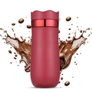 Carevas Insulated French Press,Leaves Use No Coffee Maker Use No Leak Stainless Steel Brew Coffee Press Tea Leaves Use Coffee Tea Leaves Press 320ml/11oz Stainless Portable French Press No Leak Brew