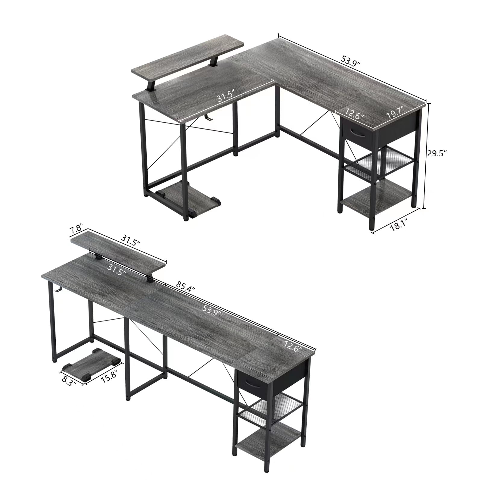 Carevas ,Lshape Lshape Table Office Table Office Furniture