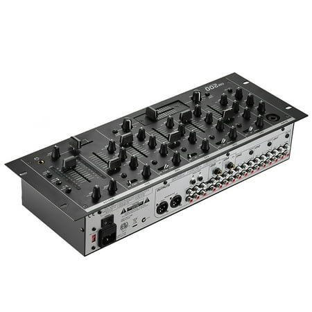 Carevas Professional 5-Channel DJ Rack Mount Stereo Mixer Mixing Console