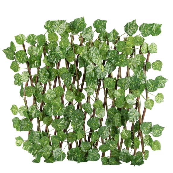 Carevas Fence,Fence Fence Telescopic Fake Flowers Leaves Wall Decorative Leaves Fence Telescopic Fence Telescopic Fence Fake Fence Wall Decorative Outdoor Fence Wall Fake ers Leaves QISUO fence Fence