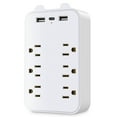 thumbnail image 1 of Carevas Socket,Wall Adapter 9-in-1 6-Outlet 2 USB 1 USB-C 2 USB 1 USB-C Power Wall Office 6-Outlet 2 USB 1 USB-C Power Socket SIUKE 9-in-1 ICHU 9-in-1 Wall Socket ERYUE 9-in-1 ERYUE Socket 9-in-1, 1 of 6