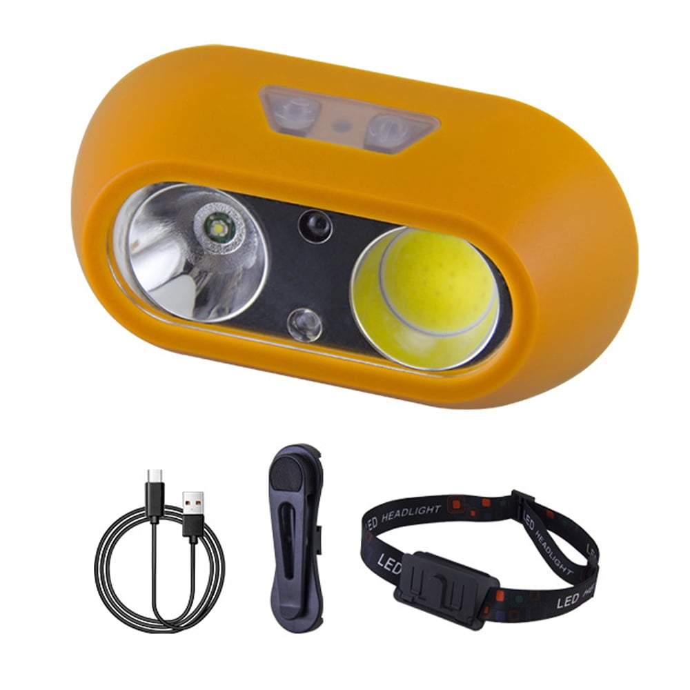 Carevas headlamp,HeadLantern Clip Outdoor Waterproof USB IUPPA Head