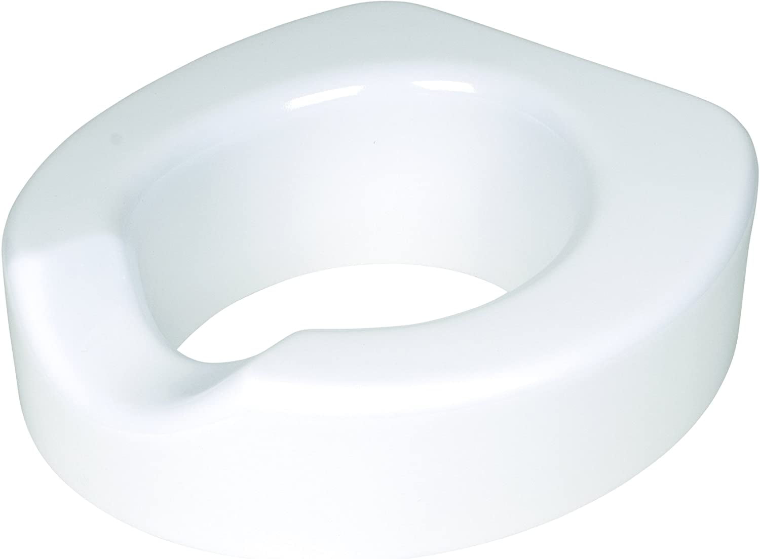 Carex 4Inch Toilet Seat Riser With Quick Lock, Raised Toilet Seat With 300 Pound Weight