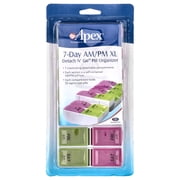 Carex Apex 7-Day AM/PM XL Detach N Go Plastic Pill Organizer, 1 Count