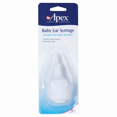 Carex Apex Baby Ear Syringe for Cleaning and Administering Medication, Soft Small Tip, 1 Each
