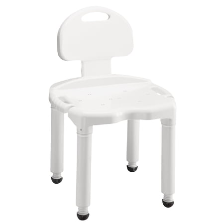 Carex Bath Seat And Shower Chair With Back For Seniors, Elderly, Disabled, Handicap, and Injured Persons, Supports Up To 400lbs