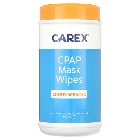 Carex - CPAP Mask Wipes, Citrus Scented, 62 Count