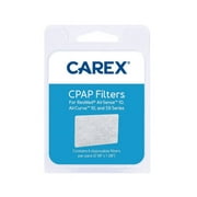 Carex CPAP Filters for Resmed, Airsense 10, Aircurve 10, and S9 Series, 2 1/8" x 1 3/8", 6 per Pack