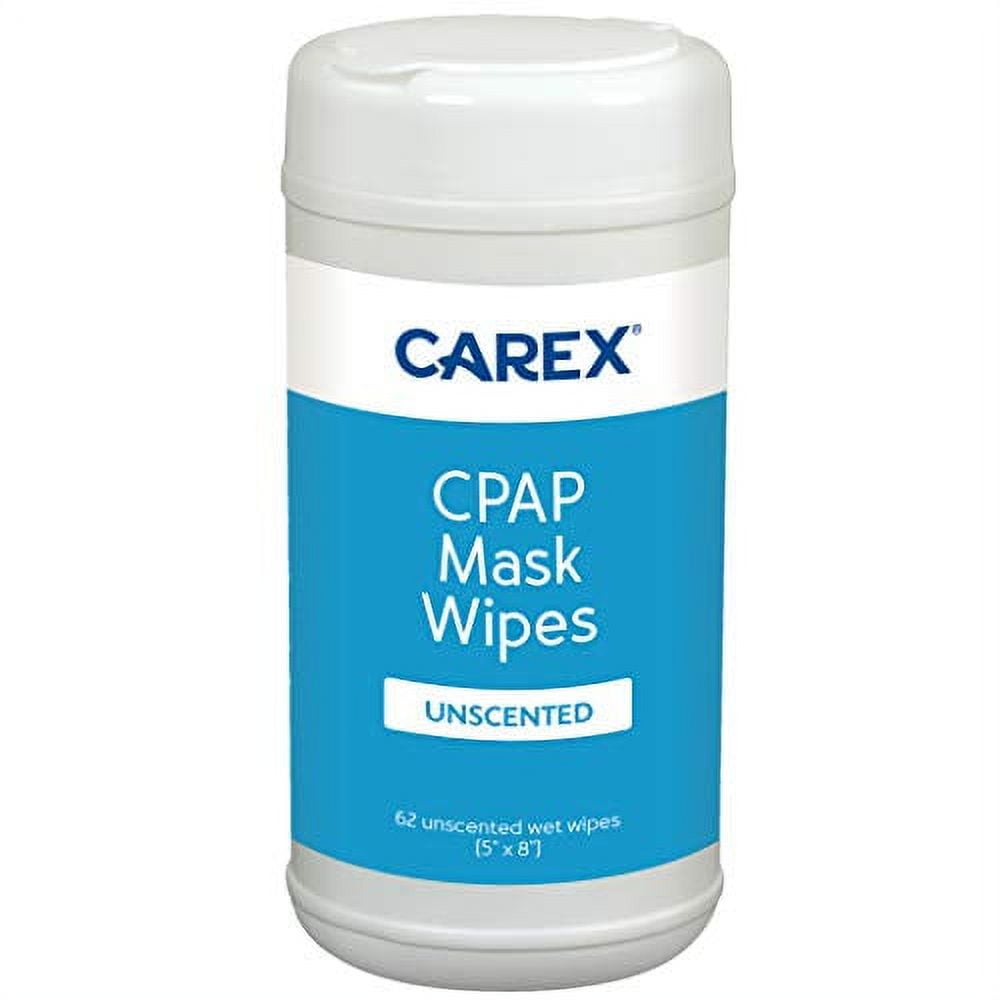 Carex CPAP Mask Wipes 62 Count of Unscented CPAP Wipes for CPAP Masks