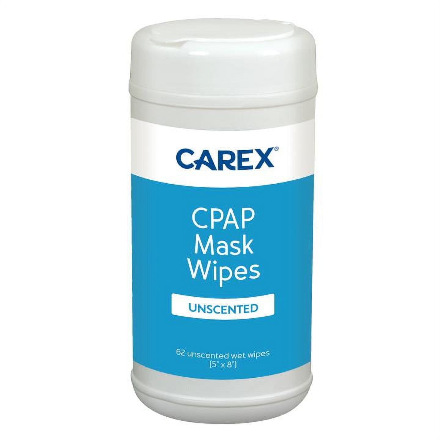 Carex CPAP Mask Wipes for CPAP Machines, Travel Pack, Unscented, 62 Count, New Condition