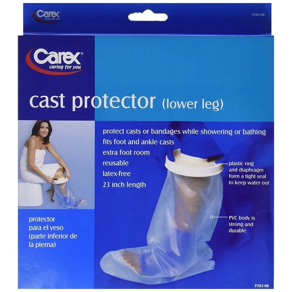 Carex Cast Protector Reusable & Latex Free Bandage 23in, Lower Leg, 1ct