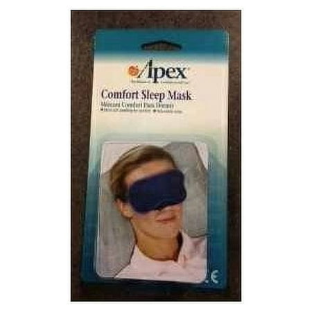 Carex Comfort Cloth Sleep Mask, Soft Padding, Adjustable Strap, Universal, New, 0.1 lb, Blue