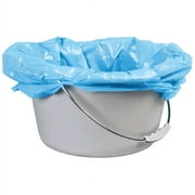 Carex Commode Liner Bags with Absorbent Powder, Disposable and Leakproof, 7 Count