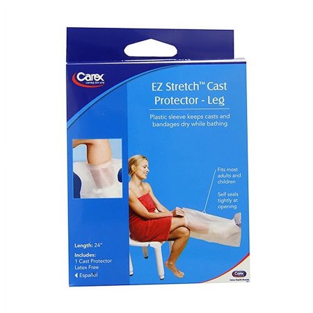 Carex E-Z Stretch Leg Cast Protector 24 Inches, 1 Ea, 2 Pack
