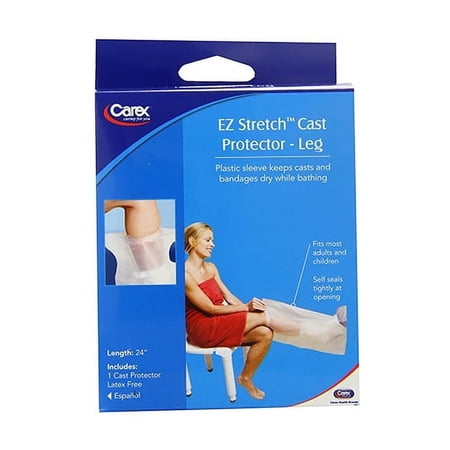 Carex E-Z Stretch Leg Cast Protector 24 Inches, 1 Ea