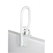 Carex Fiberglass Bath Safety Rail Grab Bar, Exit and Transfer Assist, White, 200 lb Capacity