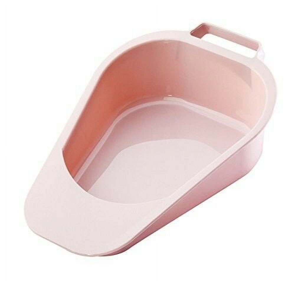 Carex Fracture Bed Pan, Retail Boxed, Disposable, Comes with Handle, 47.3 oz Capacity
